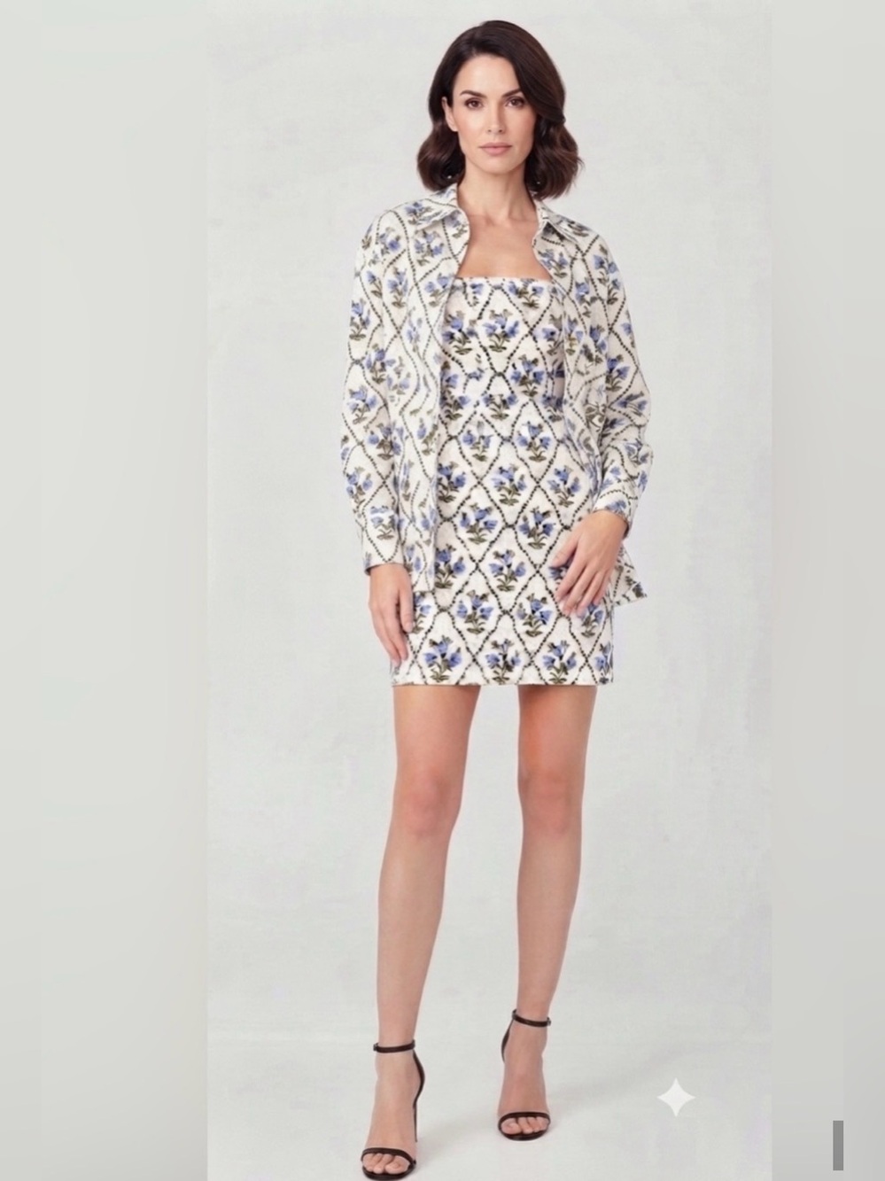 Sam And Jess Womens Floral Jacket Dress